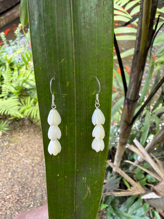 Pikake Petal Drop Earrings