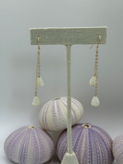 Double Pikake Dangle Earrings