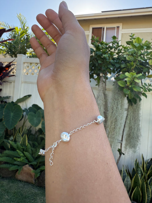 Keshi Pearl Chain Bracelet