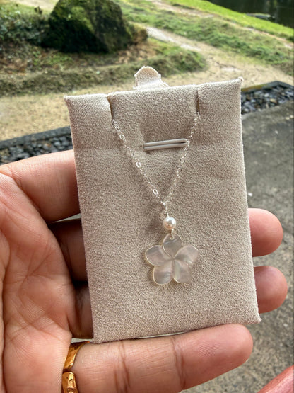 Plumeria with Freshwater pearl