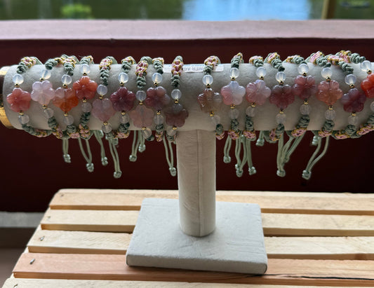 Agate Blossom Adjustable Bracelet