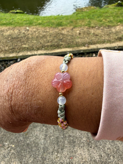 Agate Blossom Adjustable Bracelet