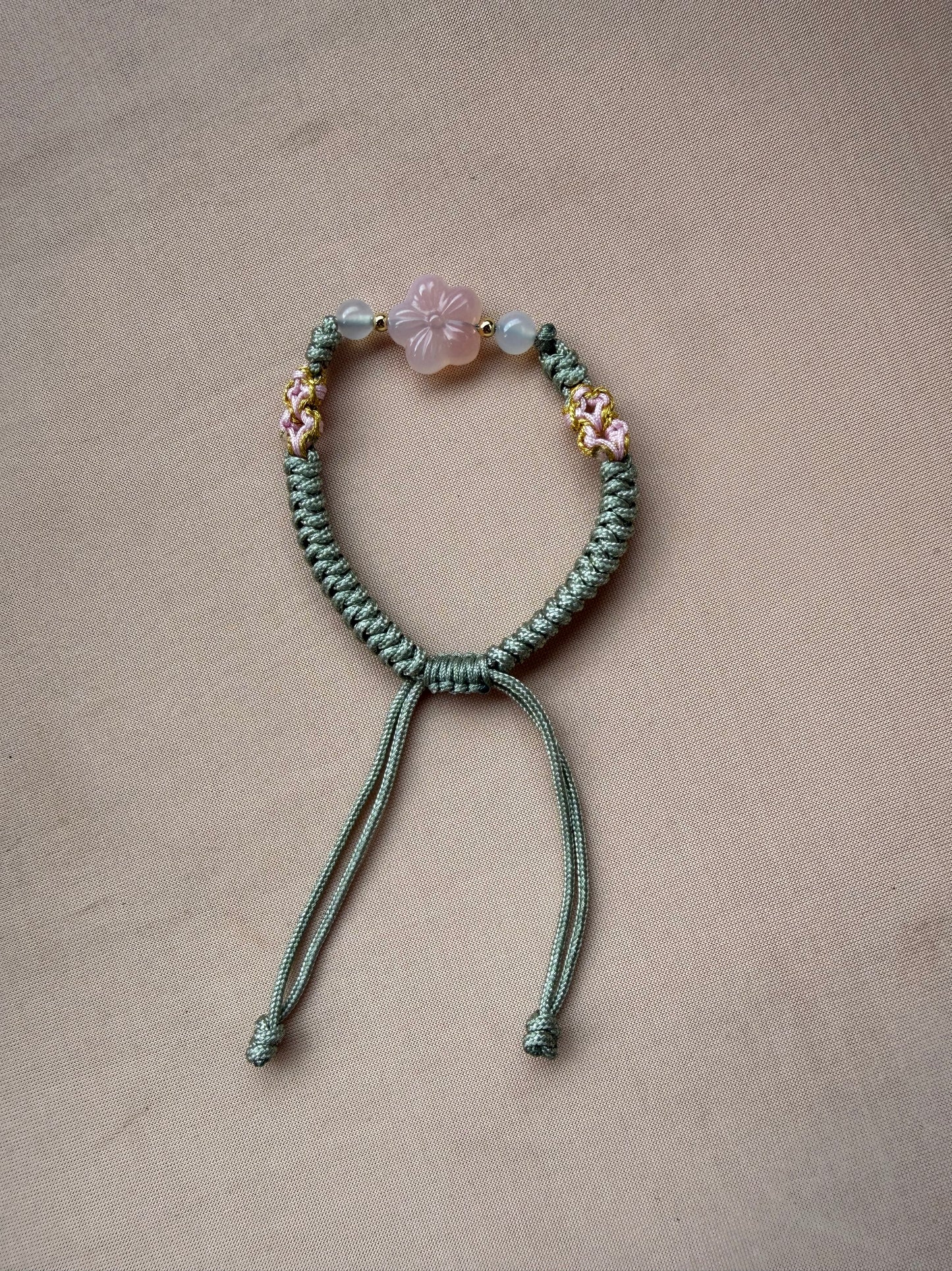 Agate Blossom Adjustable Bracelet